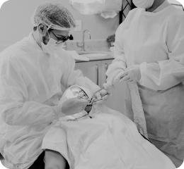 Doctor doing his work